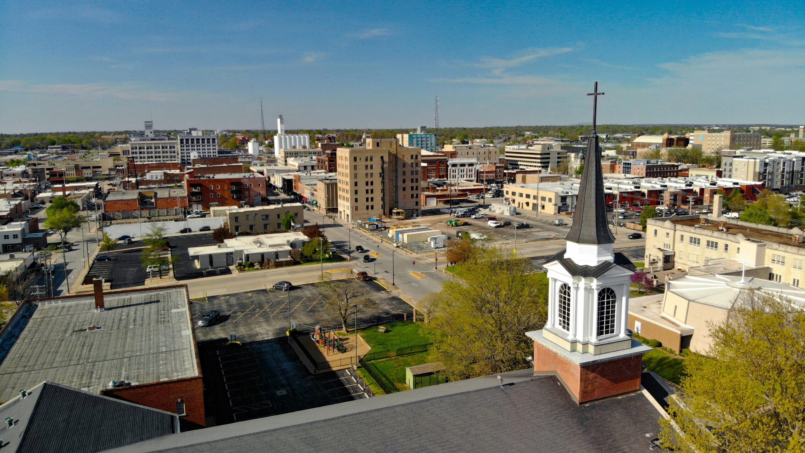 Downtown Springfield from the Steeple